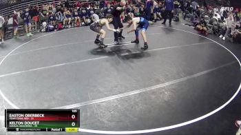 105 lbs Semis & 1st Wrestleback (8 Team) - Kelton Doucet, Kansas Anaconda vs Easton Oberbeck, Team Texas Red