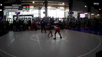 80 lbs Quarterfinal - Julianna Escobar, Gracie Barra Westchase Wrestling Club vs Haripriya Chamoli, Alamo City Wrestling Club