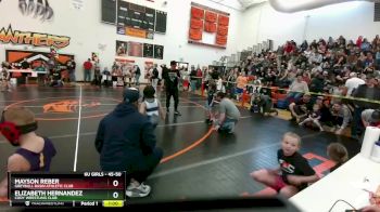 45-50 lbs Round 2 - Elizabeth Hernandez, Cody Wrestling Club vs Mayson Reber, Greybull Basin Athletic Club