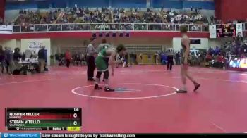 138 lbs Champ. Round 1 - Stefan Vitello, Valparaiso. vs Hunter Miller, Wawasee.