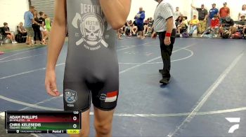 130 lbs Round 2 (8 Team) - Miller Menteer, Triumph Trained vs Adam Phillips, 84 Athletes