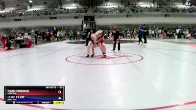 120 lbs Cons. Round 3 - Ryan Monroe, Missouri vs Luke Cline, Missouri