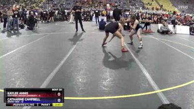 131 lbs Semis & 3rd Wb (16 Team) - Kaylee Annis, Southern Oregon University vs Catharine Campbell, Grand View