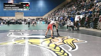 1 - 157 lbs Champ. Round 1 - Scott Randall, Lancaster vs Anthony Woodson, Bath County High School