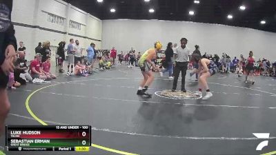 100 lbs Quarterfinal - Sebastian Erman, Great Bridge vs Luke Hudson, Talon