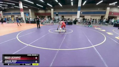 190 lbs Cons. Round 2 - Brock McKnight, Cardinal Wrestling Club vs Ahmad Shah, Spartan Mat Club