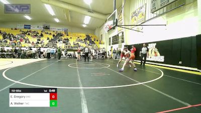 112-B lbs Semifinal - Ethan Gregory, Grove vs Alex Walker, Tahlequah Wrestling Club