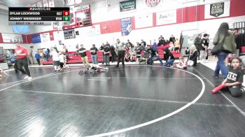 58 lbs Rr Rnd 3 - Dylan Lockwood, Heat vs Johnny Weisinger, Wyandotte Youth Wrestling