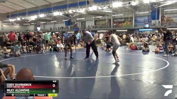 100 lbs Quarterfinals (8 Team) - Riley Alcantar, Alabama Elite Black vs Cody Duvendeck, Short Time WC