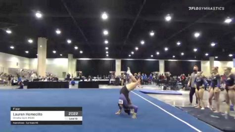 Lauren Homecillo - Floor, Omaha Gym #940 - 2021 USA Gymnastics Development Program National Championships
