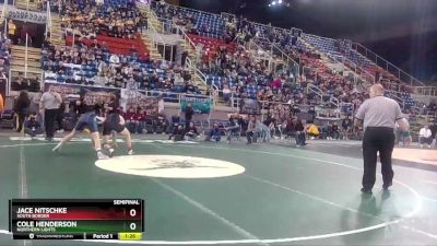 170 lbs Semifinal - Cole Henderson, Northern Lights vs Jace Nitschke, South Border