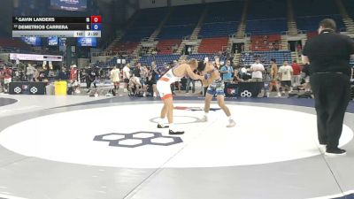 144 lbs Cons. Sub-quarters - Gavin Landers, Iowa vs Demetrios Carrera, Illinois