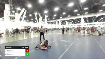 64 lbs Final - Zanyah Keys, Team Aggression vs Giselle Soto, Savage House WC