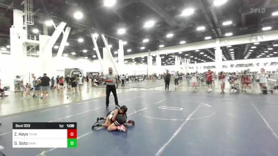 64 lbs Final - Zanyah Keys, Team Aggression vs Giselle Soto, Savage House WC