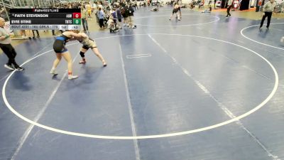 16U Girls - 170 lbs Cons. Round 3 - Evie Stine, Team Nazar Training Center vs Faith Stevenson, Arizona Girls Wrestling