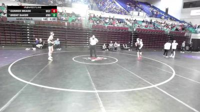 106 lbs Semifinal - Gunner Mease, West-Oak vs Brent Baker, Aynor