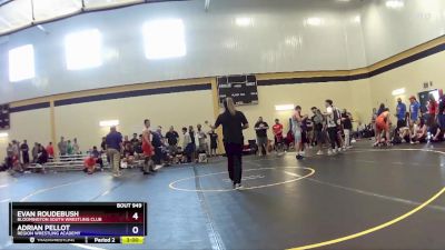 165 lbs Semifinal - Evan Roudebush, Bloomington South Wrestling Club vs Adrian Pellot, Region Wrestling Academy