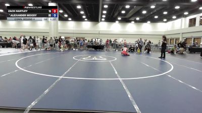 120 lbs Cons. Round 4 - Zack Hartley, VA vs Alexander Moody, NC