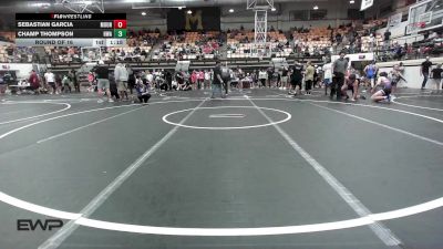 157 lbs Round Of 16 - Sebastian Garcia, Mounties vs Champ Thompson, HURRICANE WRESTLING ACADEMY