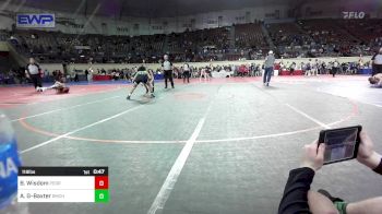 118 lbs Consi Of 32 #1 - Benjamin Wisdom, Perry Wrestling Club vs Adrian Gallardo-Baxter, Bishop McGuinness JH