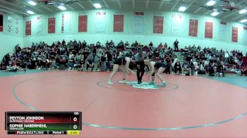 155 lbs Quarterfinal - Sophie Habermehl, Vermillion vs Peyton Johnson, Olentangy Orange