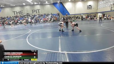 110 lbs Quarterfinal - Charles Davidson, Cougars Wrestling Club vs Hazen Christensen, Bear River Wrestling Club