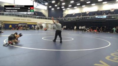 133 lbs Cons. Round 3 - Edmon Altunyan, Rio Hondo vs Josh Valdivia, Lemoore College
