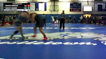 Girls 235 lbs Cons. Semi - Harley Garner, St. Martin High School Girls vs Neveah Simmons, Purvis HS