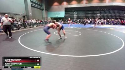 190 lbs Cons. Round 5 - John Edgington, Wheatland vs David Merabyan, Coronado