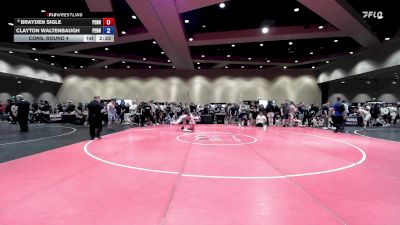 132 lbs Cons. Round 4 - Brayden Sigle, Pennsylvania vs Clayton Waltenbaugh, Pennsylvania