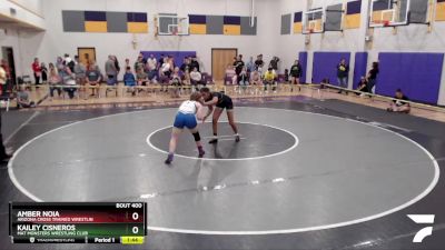 132 lbs Semifinal - Kailey Cisneros, Mat Monsters Wrestling Club vs Amber Noia, Arizona Cross Trained Wrestlin