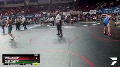 D 3 150 lbs Cons. Round 3 - David Massicot, John Curtis Christian vs Yahir Valentin, Archbishop Shaw