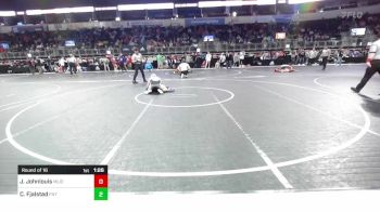 128 lbs Round Of 16 - Johnathan Johnlouis, Mighty Lion Wrestling Club vs Corbin Fjalstad, Florida National Team