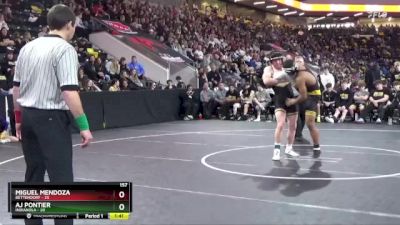 157 lbs Semis - AJ Pontier, Indianola vs Miguel Mendoza, Bettendorf