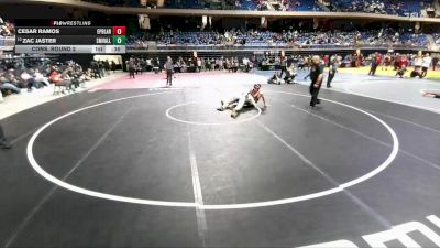 5A 190 lbs Cons. Round 2 - Zac Jaster, Comal Smithson Valley vs Cesar Ramos, El Paso Bel Air