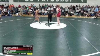 132 lbs Quarterfinal - Caleb Mcjunkins, Huntsville vs Skyler Cooper, Madison County