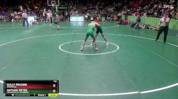 113 lbs 3rd Place Match - Sully Frazier, Zionsville vs Nathan Reyes, Indianapolis Cathedral