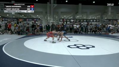 57 kg Champ. Rd Of 16 - Brock Rothermel, Steller Trained vs Henry Aslikyan, Cliff Keen Wrestling Club