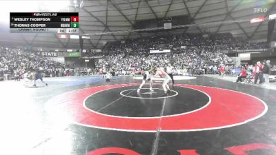 Boys 4A 138 lbs Champ. Round 1 - Wesley Thompson, Yelm vs Thomas Cooper, Woodinville