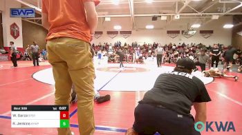 49 lbs Quarterfinal - Wesley Garza, Sperry Wrestling Club vs Ryder Jenkins, Beggs Youth Wrestling Program