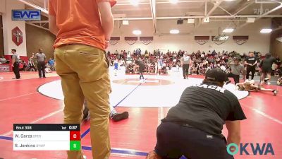 49 lbs Quarterfinal - Wesley Garza, Sperry Wrestling Club vs Ryder Jenkins, Beggs Youth Wrestling Program