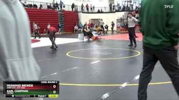 165 lbs Cons. Round 2 - Kael Chapman, Tipton vs Muhamad Bikwesi, Iowa City, City High