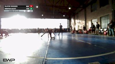 119 lbs Consi Of 8 #2 - Slayde Huggins, Wagoner Takedown Club vs Weston Scott, Fort Gibson Youth Wrestling