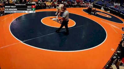 175 lbs Quarterfinals (8 Team) - Brody Kelly, Elmhurst (IC Catholic) vs Kye Weinzierl, Geneseo