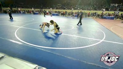 92 lbs Consi Of 16 #2 - Tripp Bishop, Redskins Wrestling Club vs Bobby Lima, Broken Arrow Wrestling Club