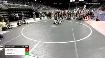 81 lbs Quarterfinal - Aj Cavazos, Colorado Natives vs Tripp Russell, Eastside United