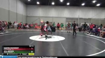 132 lbs Round 3 (8 Team) - Austin Matheney, Michigan Red vs Ryu Brown, South Carolina