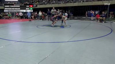 95 lbs Quarterfinal - James Yonushonis, State College vs Graysan Reynolds, Mount Laurel Twp