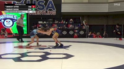 75 lbs 1st Place Match - Marley Dixon, Bad Karma Wrestling Club vs Brinley Leyba, Team Tulsa Wrestling Club