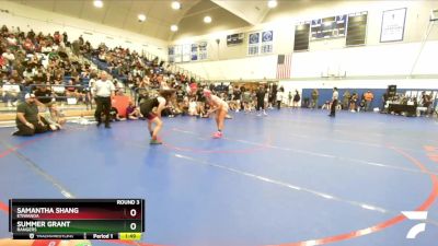 135 lbs Round 3 - Summer Grant, Rangers vs Samantha Shang, Etiwanda